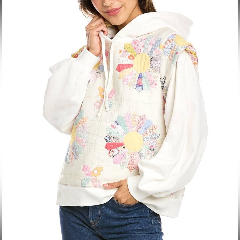 Sea NY Linden Patchwork Quilted Sweatshirt